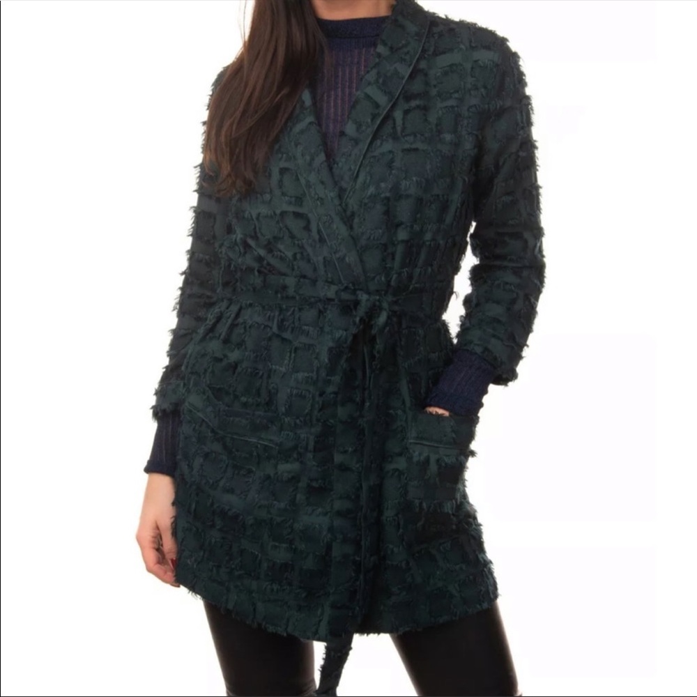 Love Stories Intimates Ritz Robe in Forest Green